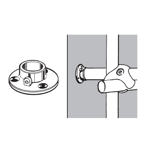 Końcówka mocująca fi 32, chrom