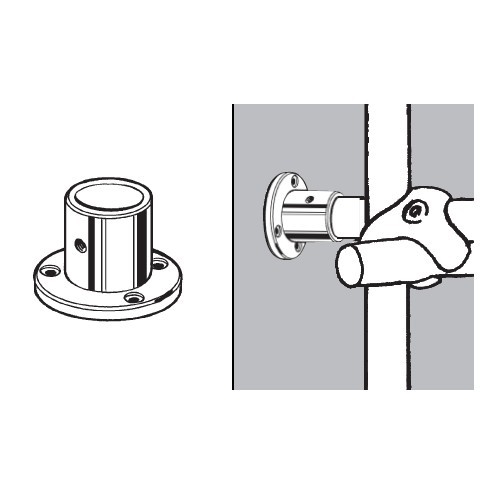 Końcówka mocująca wysoka do rury fi 25mm