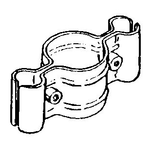 Łącznik do kraty rura-krata fi25 dwustronne chrom