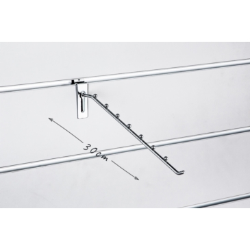 Wieszak pochyły Slatwal 7 kulek, drut, chrom, 30cm