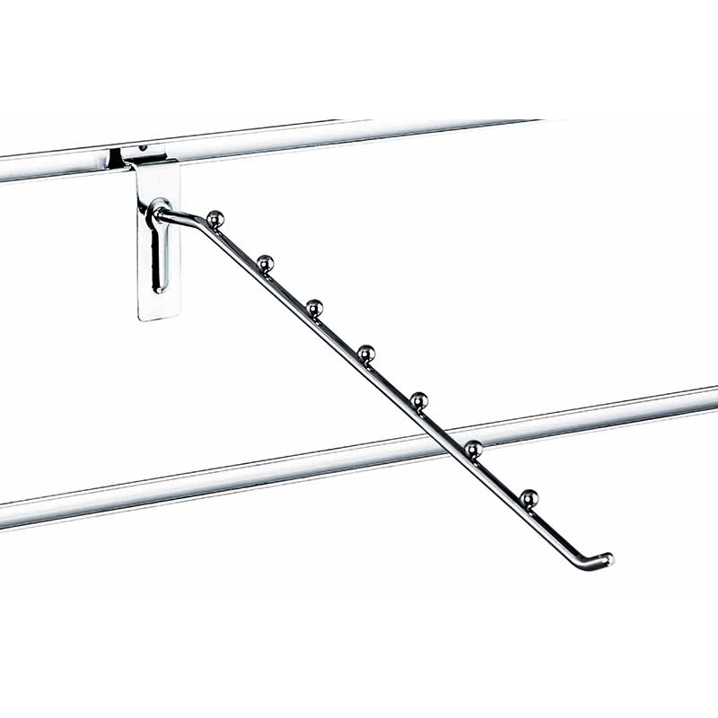 Wieszak pochyły Slatwal 7 kulek, drut, chrom, 30cm