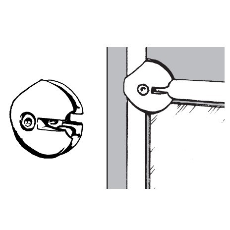 Złązce prostopadłe, do rury fi 25, chromowane