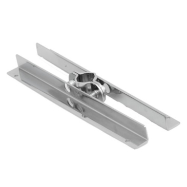 Wspornik półki podwójny do rury fi 25mm, chrom