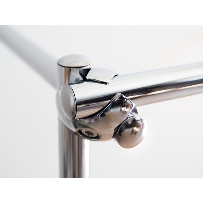 Gondola sklepowa, dwustronna, 150x60x150cm, chrom