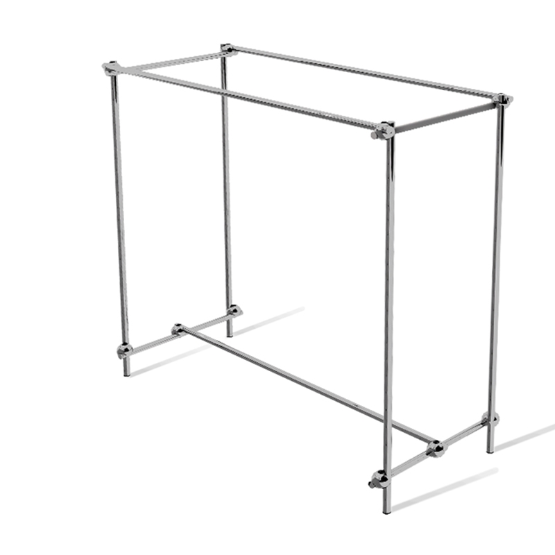 Gondola sklepowa, dwustronna, 150x60x150cm, chrom