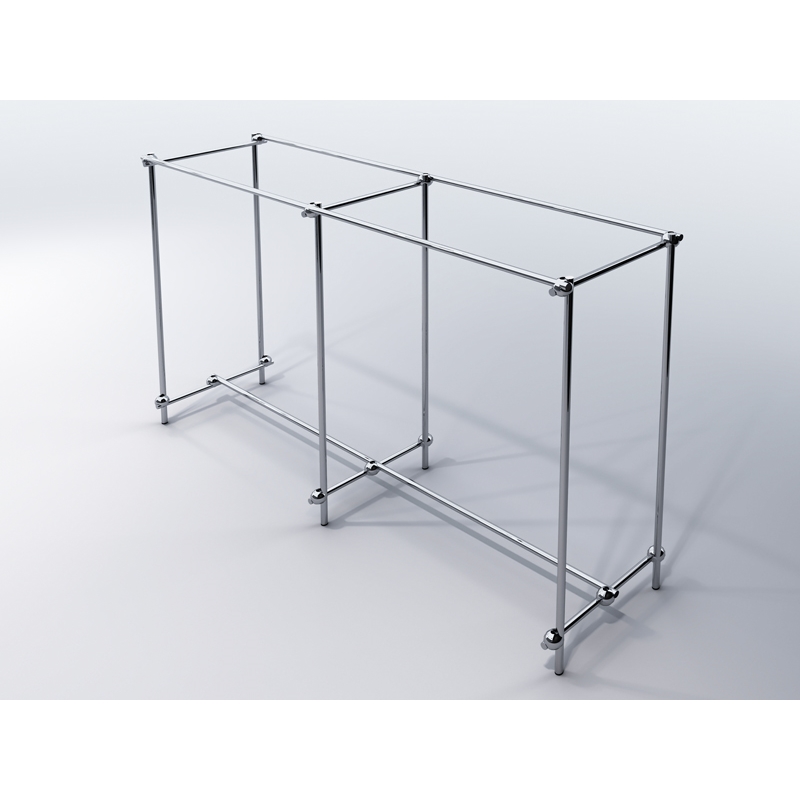 Gondola do sklepu, 240x60x150cm, chrom