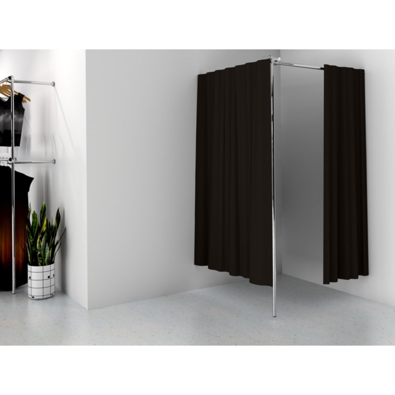 Przymierzalnia pojedyncza, narożna, 100x100x200cm