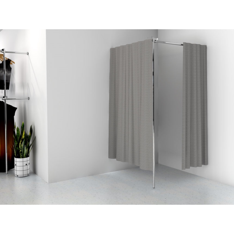 Przymierzalnia pojedyncza, narożna, 100x100x200cm