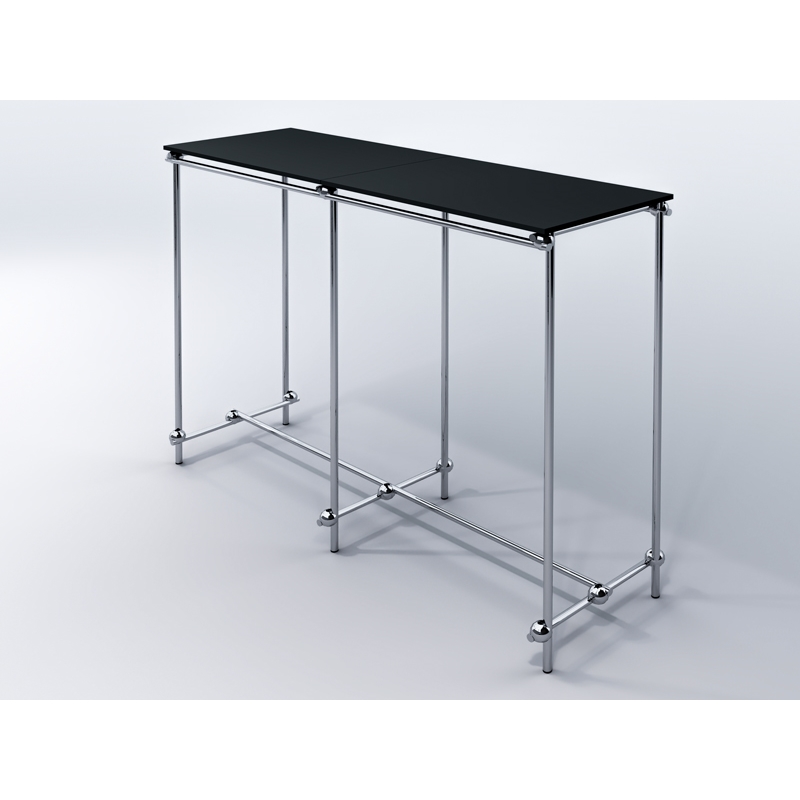 Gondola sklepowa dwustronna na wieszaki z półką