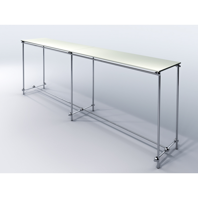 Gondola, stender podwójny, z półkami