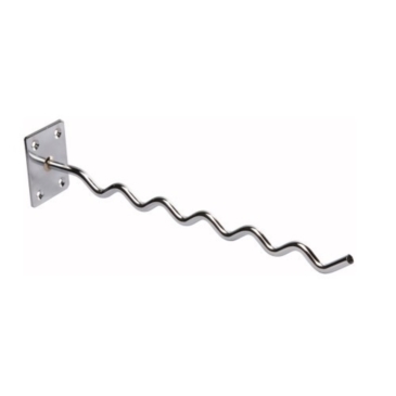 Wieszak zygzakowy na ścianę, 30cm, chrom