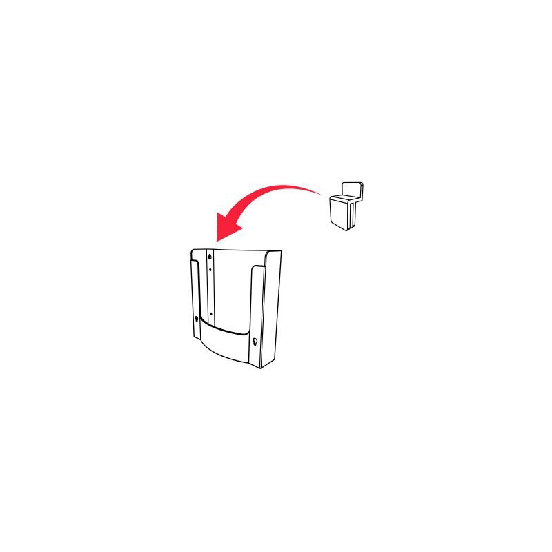 Kieszeń na ulotki A4 na Spacewall 23x23cm