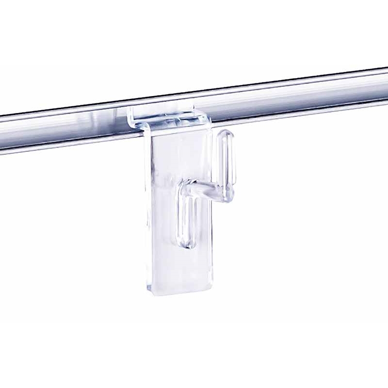 Haczyk Slatwall krótki 2,5cm bezbarwny