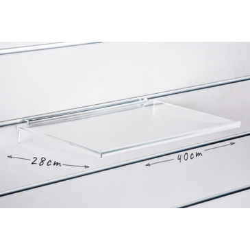 Półka pozioma mocna 40x28cm, Slatwall