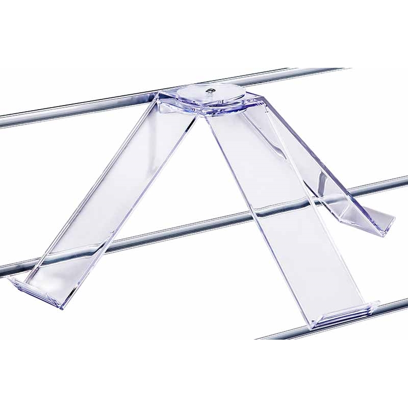 Półka pleksi Slatwall potrójna, do butów lekkich