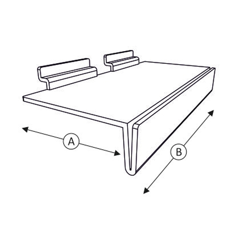 Półka na Spacewall 12,5x7,5cm, pozioma, mała