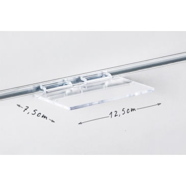 Półka pozioma Slatwall 12,5x7,5cm, mała