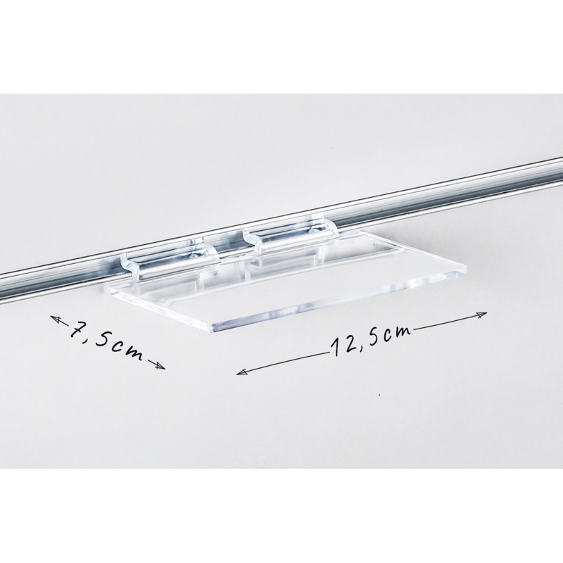 Półka pozioma Slatwall 12,5x7,5cm, mała