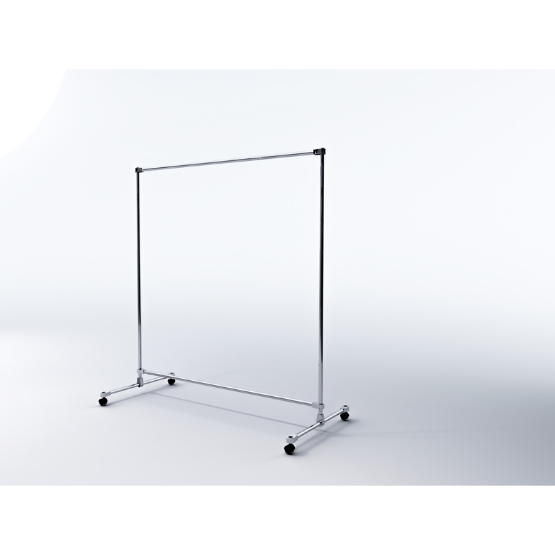 Wieszak sklepowy dwupoziomowy, 150x60180cm, kółka