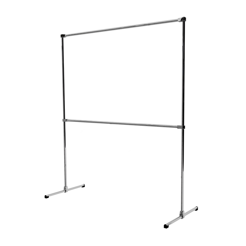 Wieszak sklepowy dwupoziomowy, 100x60x200cm chrom