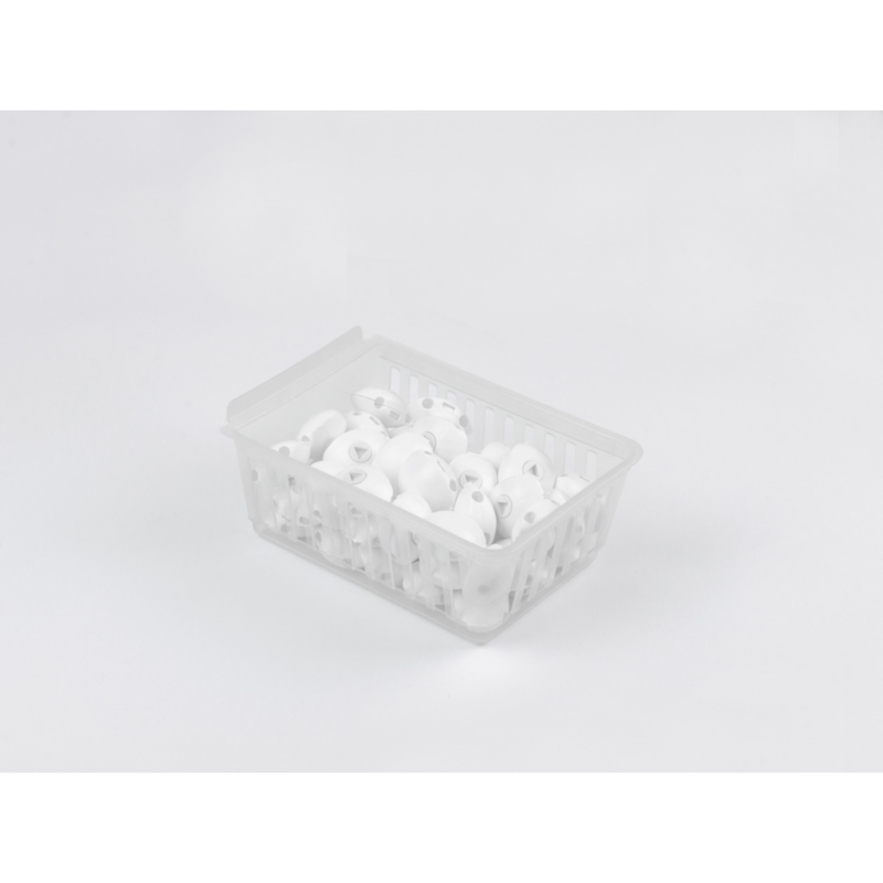 Koszyk Slatwall LONG 14x22x8cm bezbarwny mleczny