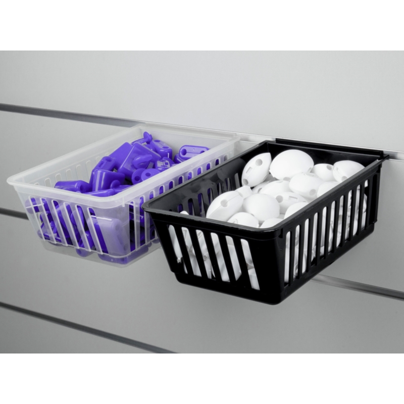 Koszyk Slatwall LONG 14x22x8cm bezbarwny mleczny