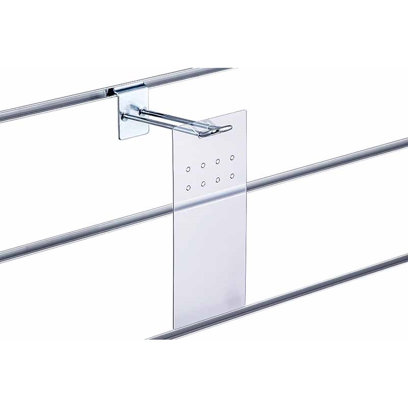 Zawieszka na haczyk z otworami 10x22cm, bezbarwna