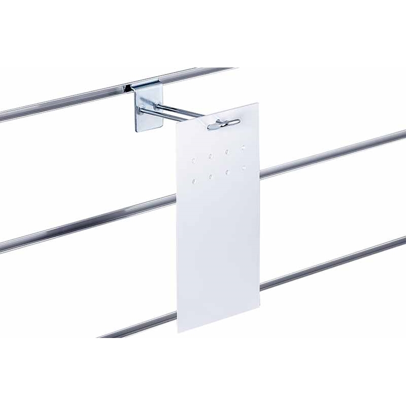 Zawieszka na haczyk z otworami biała 12x25cm