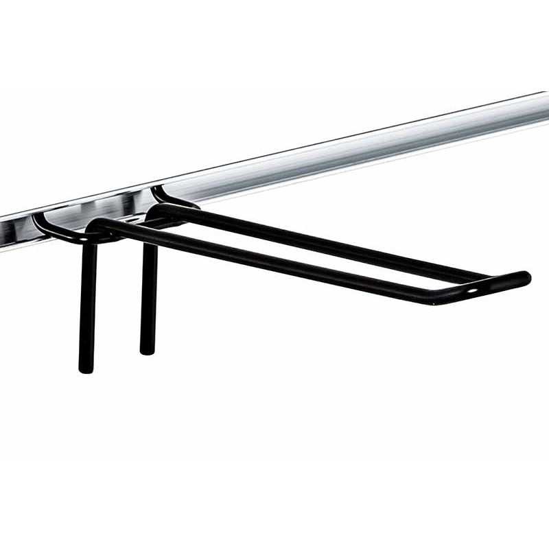 Haczyk podwójny Slatwall drut czarny