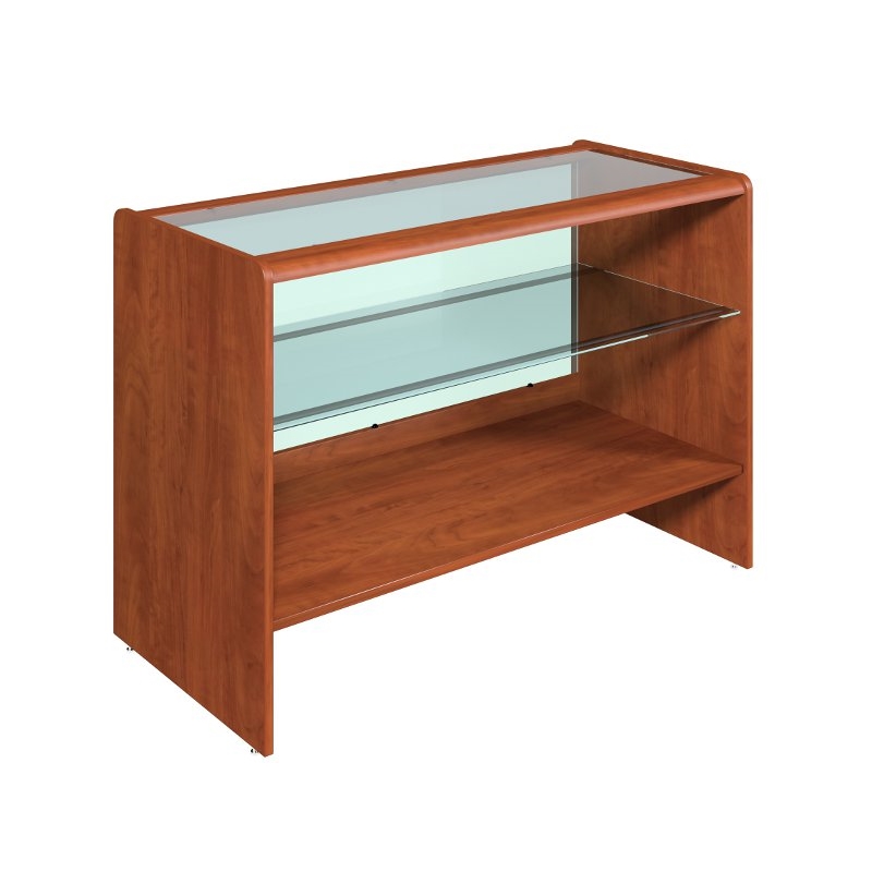 Lada sklepowa, kasowa, szklana półka i blat