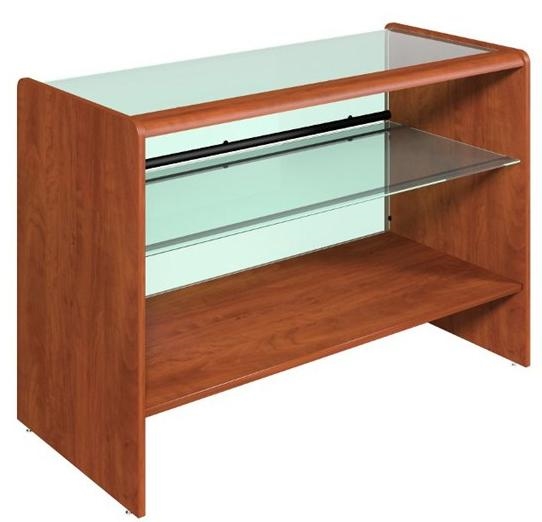 Lada sklepowa, kasowa, cała oszklona, prosta