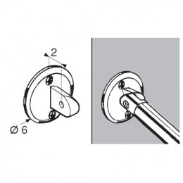 Uchwyt mocujący rurę do ściany