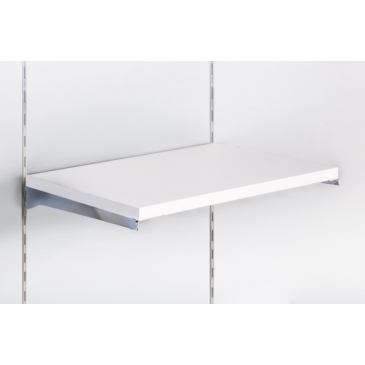 Półka z płyty Soti-Line, Grafit, wsporniki chrom