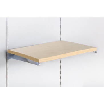 Półka z płyty Soti-Line, Klon, wsporniki chrom