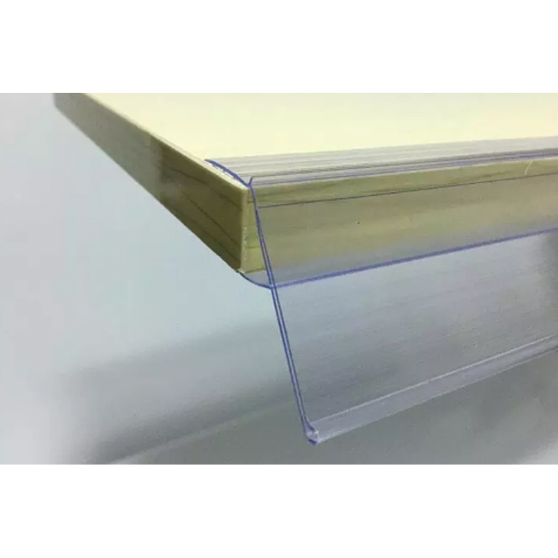 Listwa cenowa nakładana na półki GLS, bezbarwna