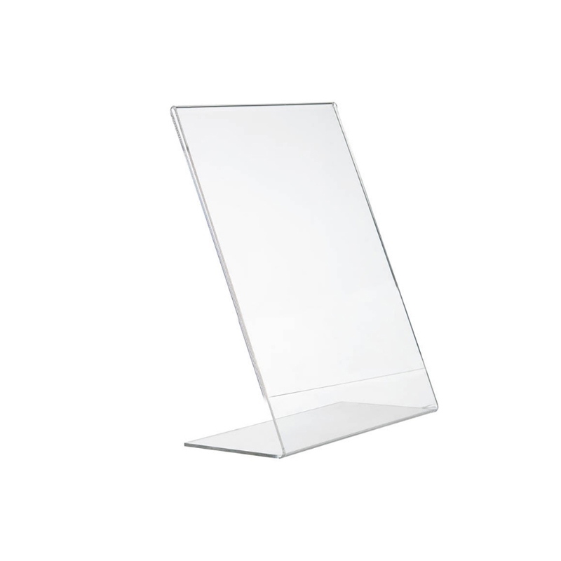 Stojaczek informacyjny L, bezbarwny, różne formaty