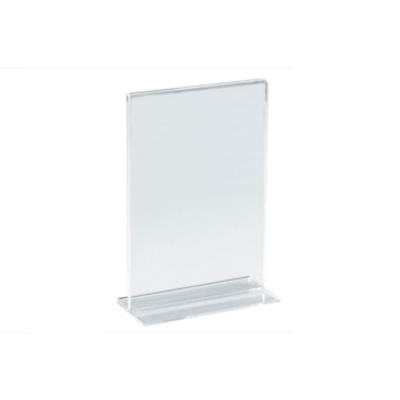 Stojaczek informacyjny T, bezbarwny, różne formaty