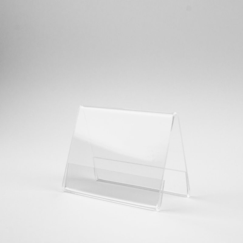 Stojak daszkowy na ulotki,bezbarwny, różne formaty