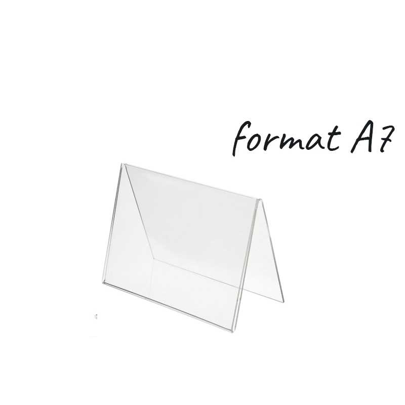 Stojak daszkowy na ulotki,bezbarwny, różne formaty