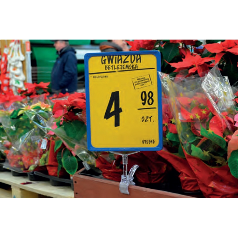 Zacisk uniwersalny do ramek plakatowych, bezbarwny