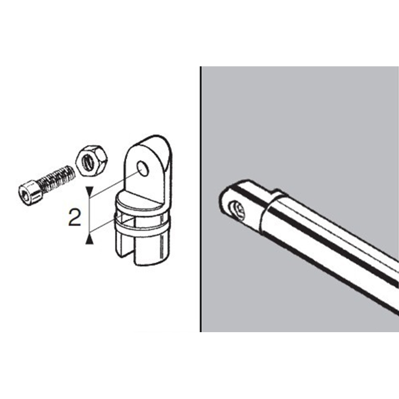 Połowa złącza zawiasowego