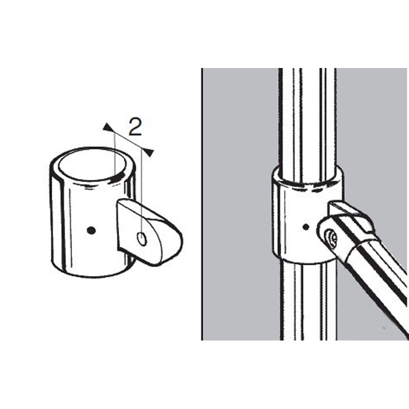 Uchwyt jednostronny z blokadą