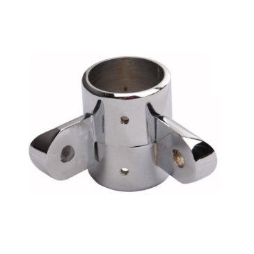 Uchwyt dwustronny, kątowy z blokadą, chrom