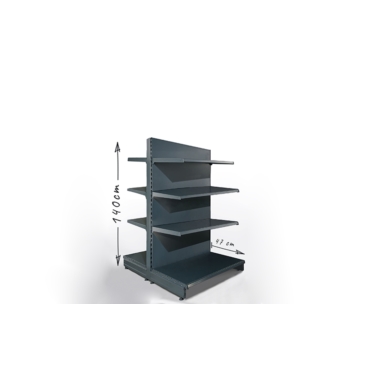 Gondola sklepowa H140cm, półki 8x47cm