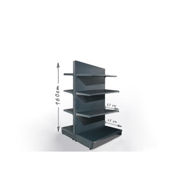 Gondola sklepowa H160cm, półki 2x47cm, 6x37cm