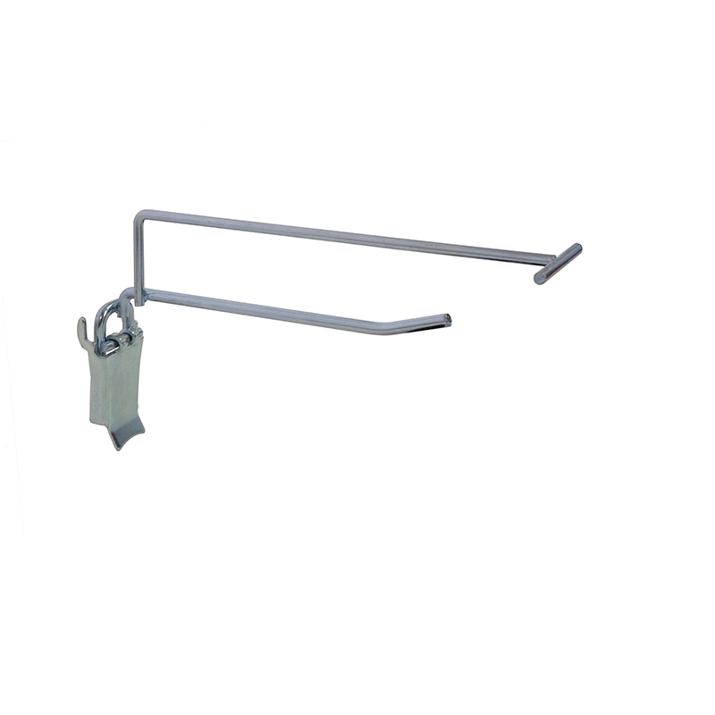 Haczyk na perforację, pojedynczy, wysięgnik, zamek