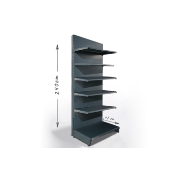 Regał sklepowy H240cm, półki 6x47cm