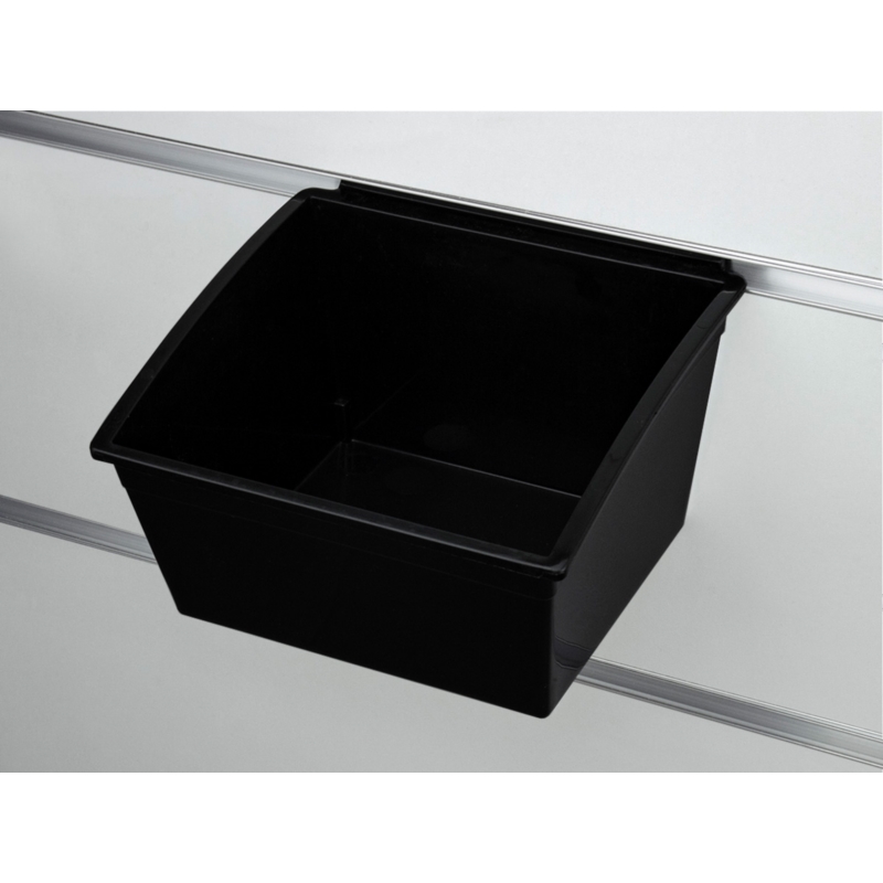 Pojemnik SLIM Slatwall 14x14x10cm czarny