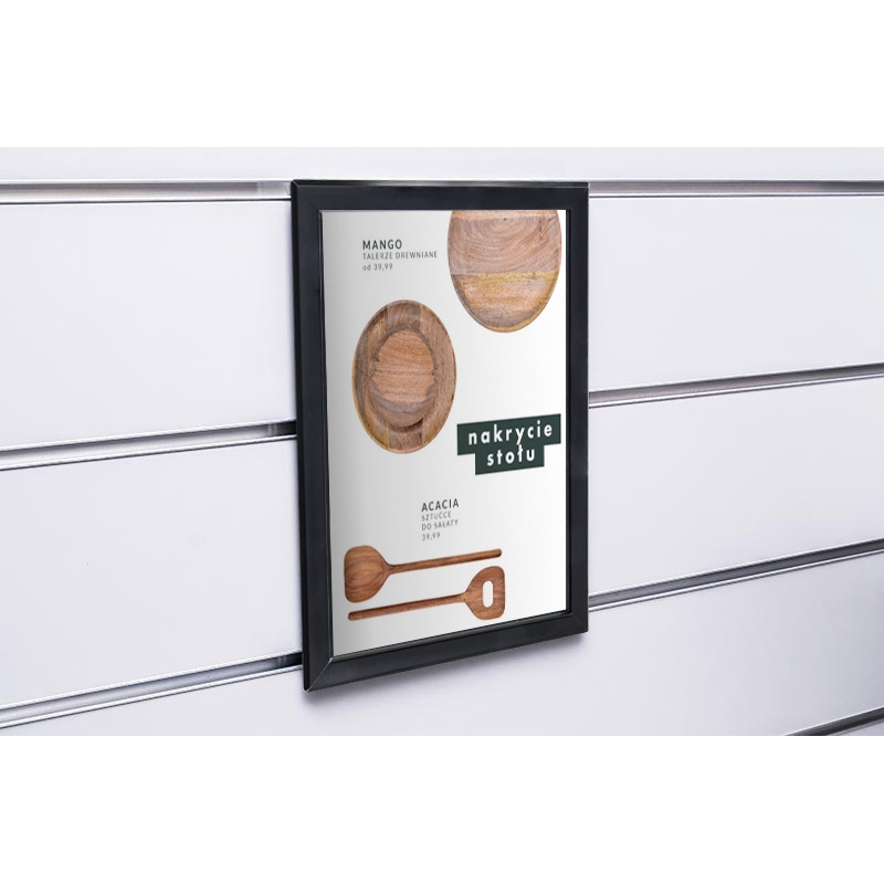 Ramka OWZ Slatwall do ulotek czarna