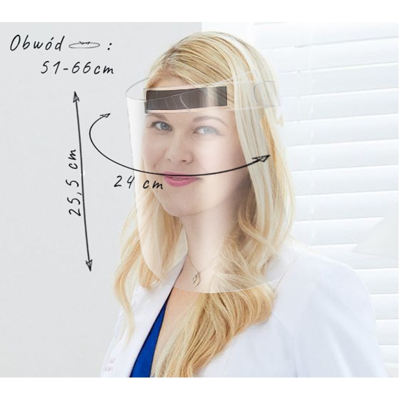 Przyłbica ochronna na twarz